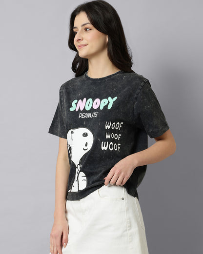 Snoppy  Regular Fit Tshirt  Women