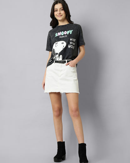 Snoppy  Regular Fit Tshirt  Women