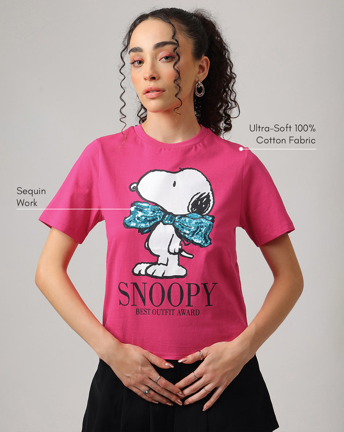 Peanuts  Regular Fit Tshirt  Women