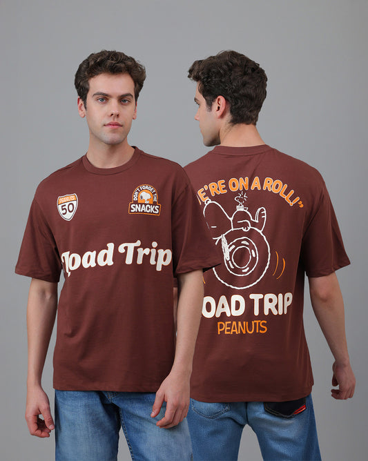 Peanuts Printed Oversized Tshirt For Men