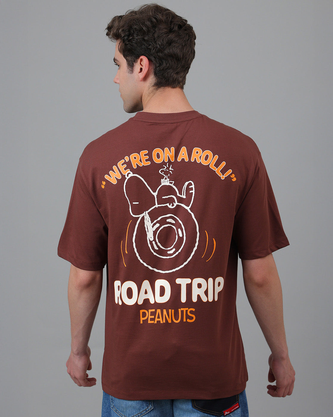 Peanuts Printed Oversized Tshirt For Men