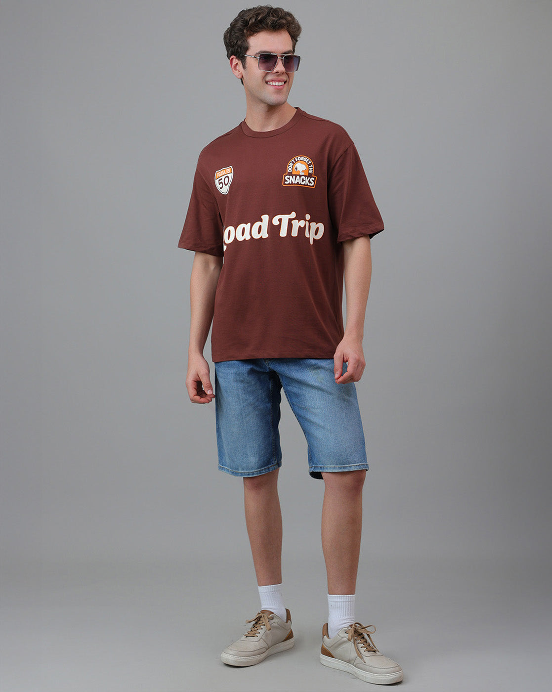 Peanuts Printed Oversized Tshirt For Men