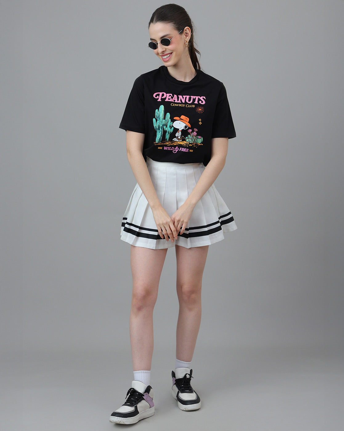Peanuts Printed Regular Fit Tshirt For Women