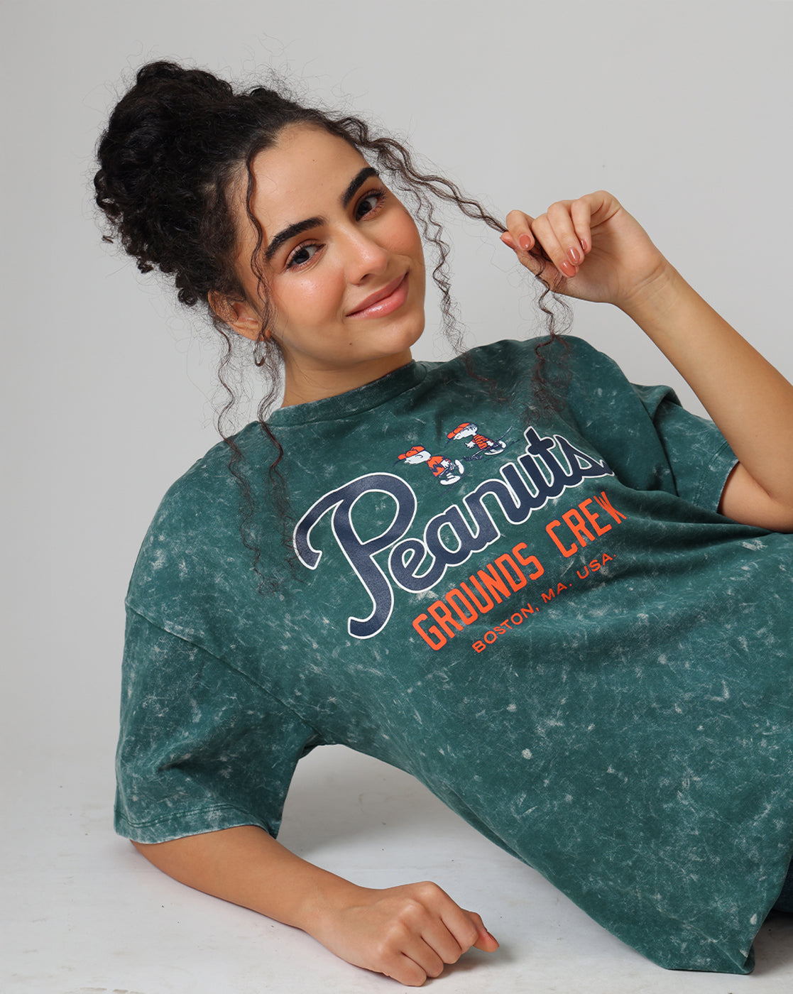 Peanuts Grounds Crew Oversized Tshirt Women