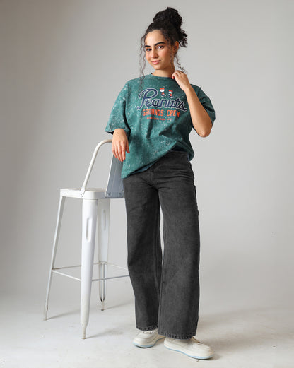 Peanuts Grounds Crew Oversized Tshirt Women
