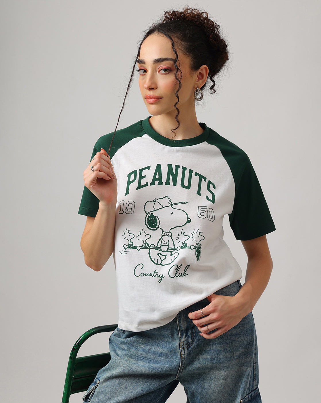 Peanuts Raglan Regular Fit Tshirt Women