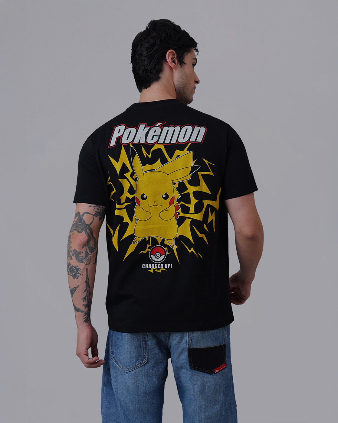 Pokemon Printed Relaxed Fit Tshirt For Men
