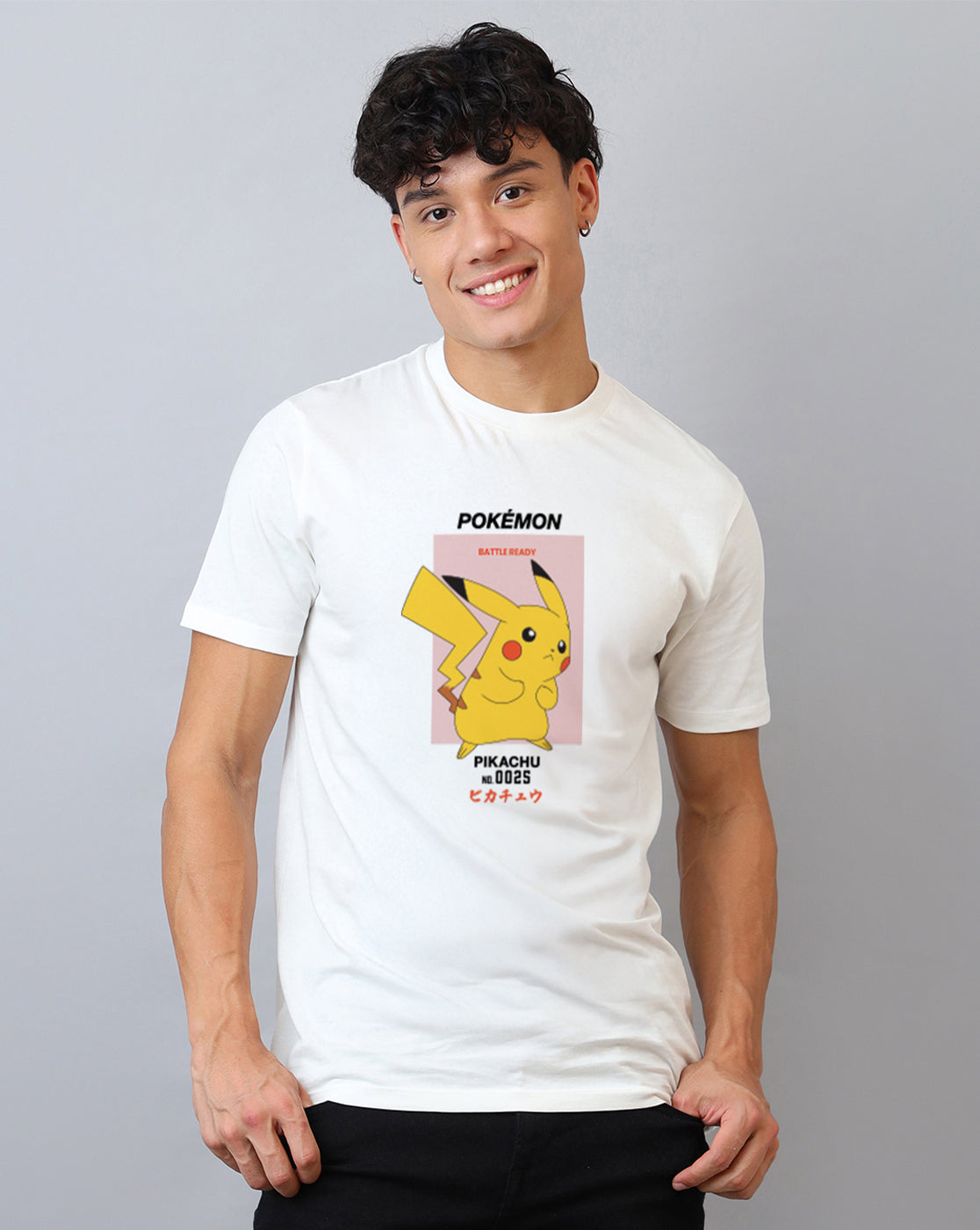 Pokemon Printed Regular Fit Tshirt For Men