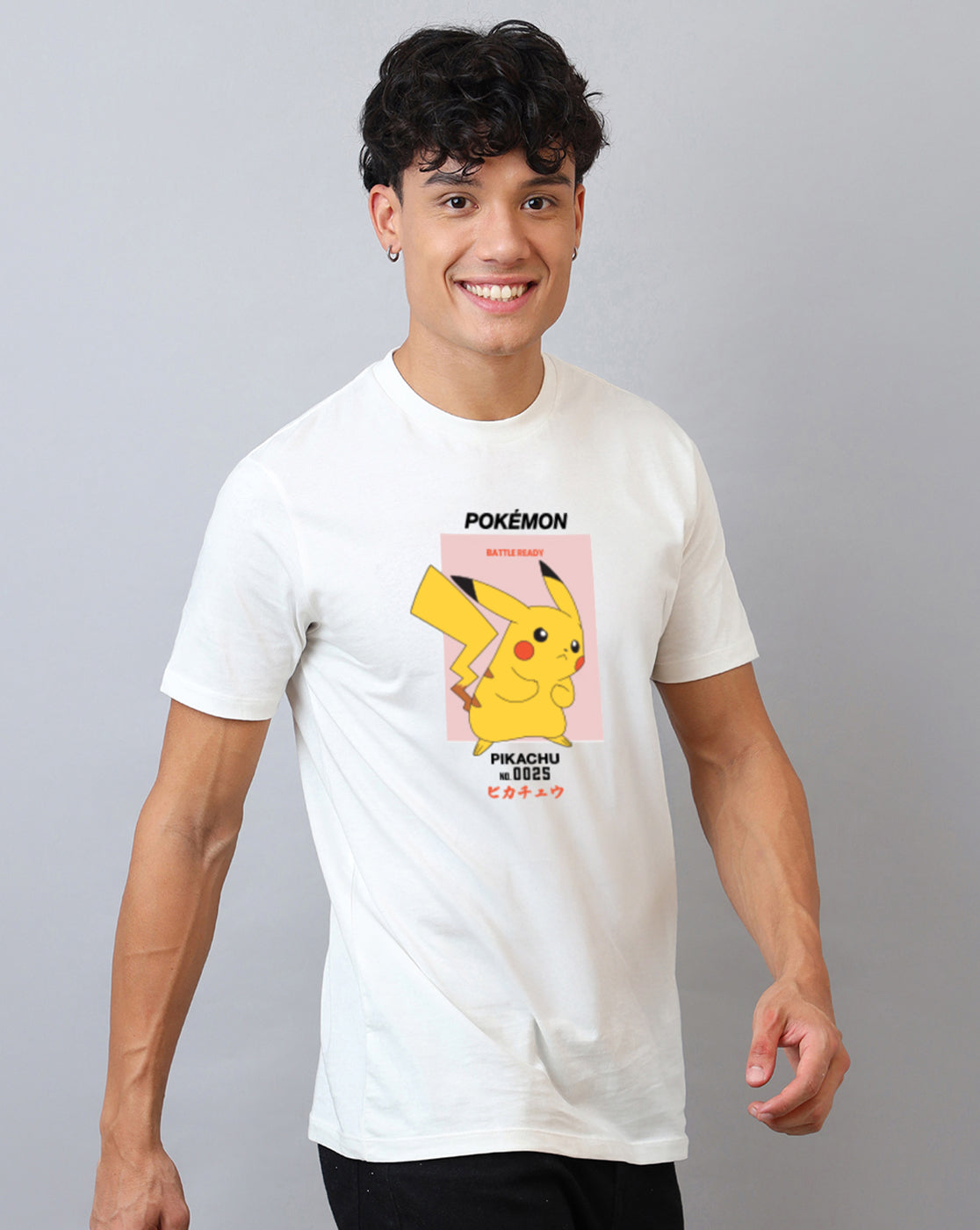 Pokemon Printed Regular Fit Tshirt For Men