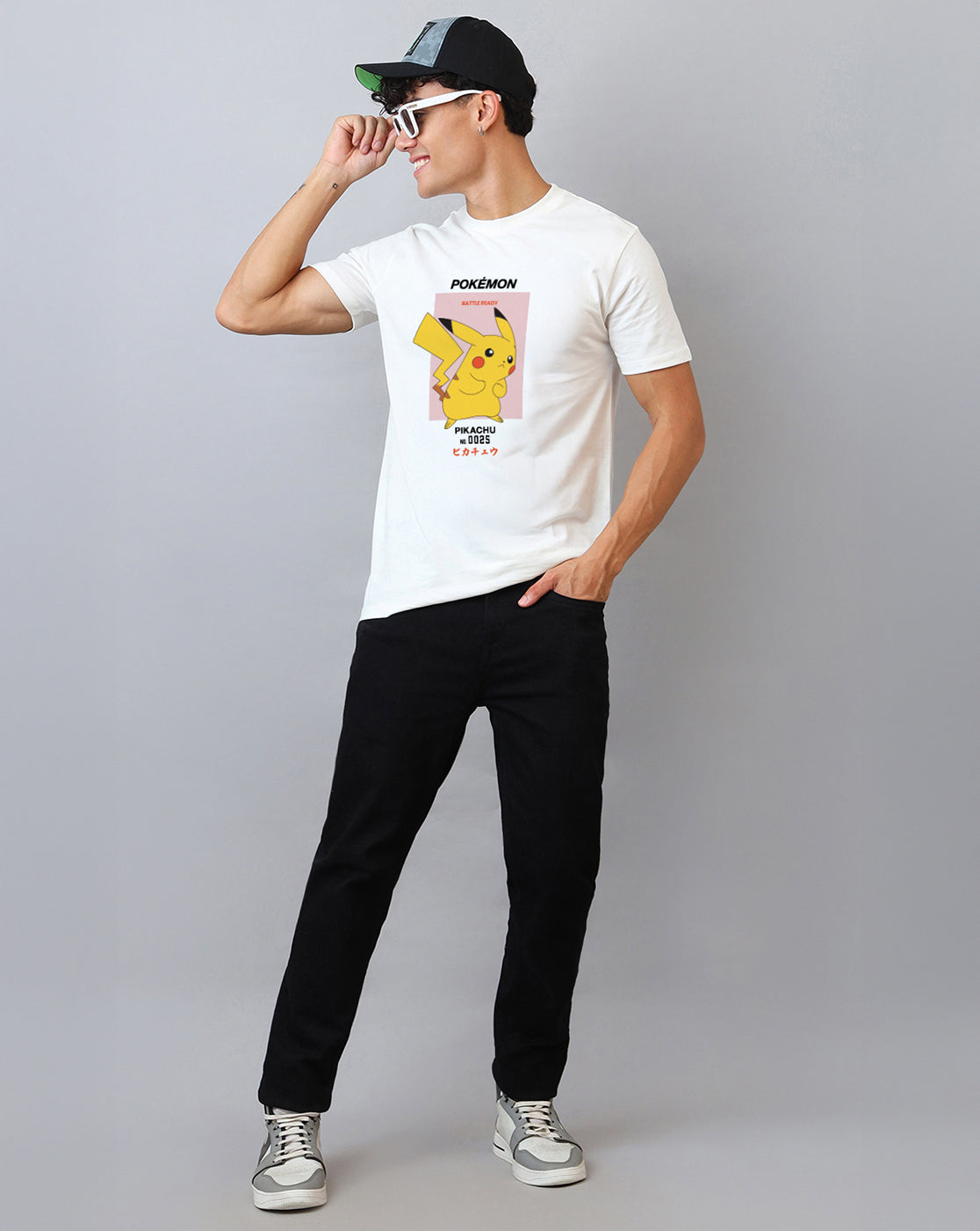 Pokemon Printed Regular Fit Tshirt For Men