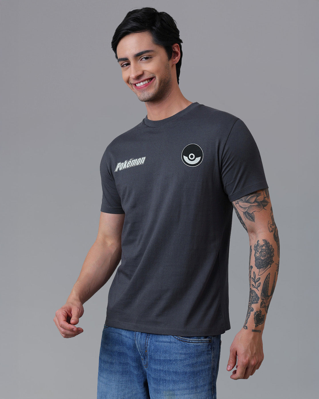 Pokemon Printed Regular Fit Tshirt For Men