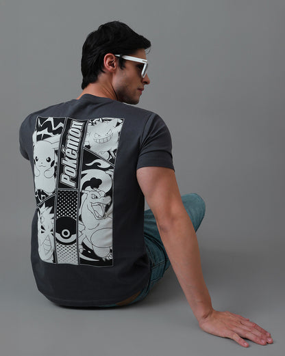 Pokemon  Regular Fit Tshirt  Men