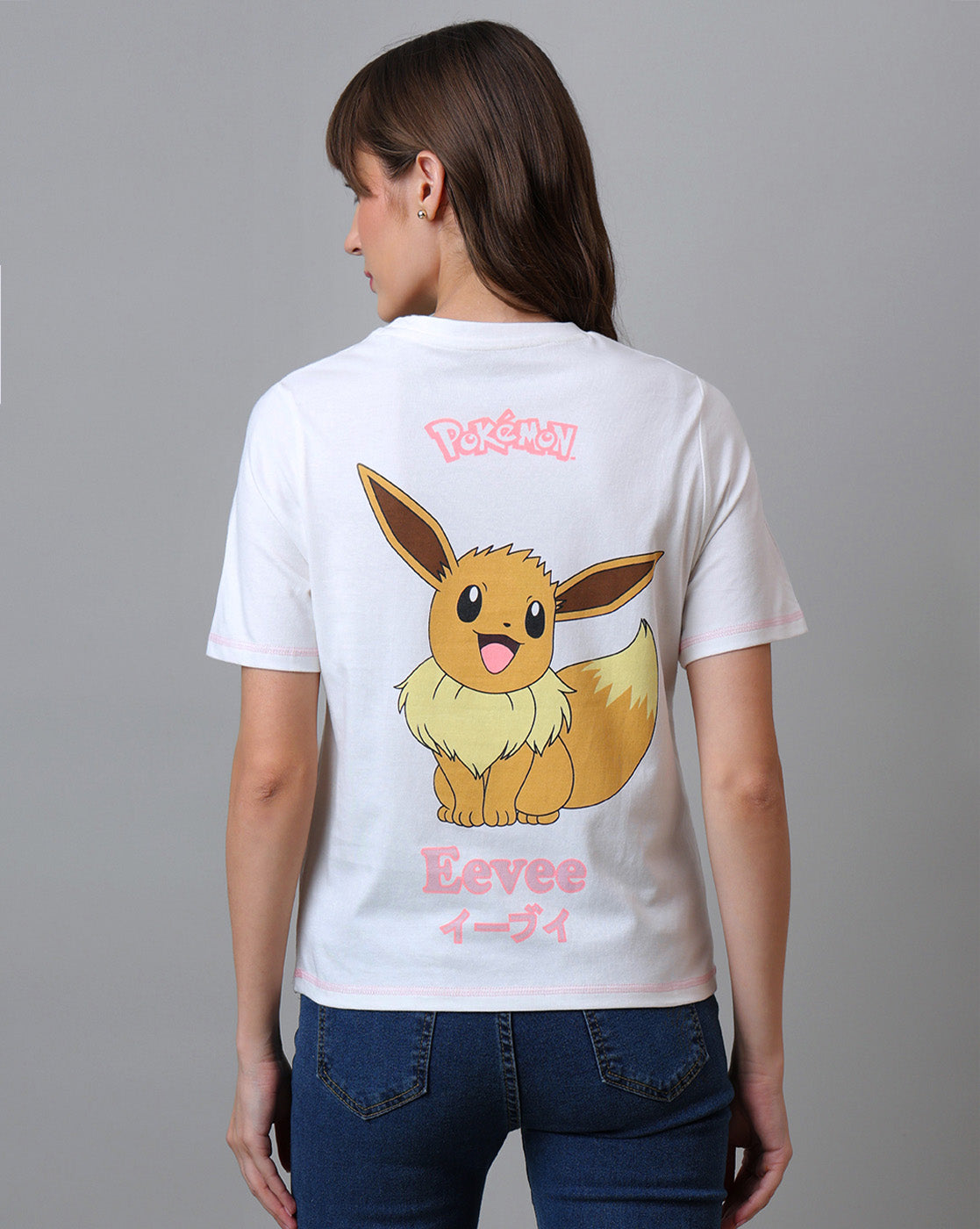 Pokemon Printed Regular Fit Tshirt For Women