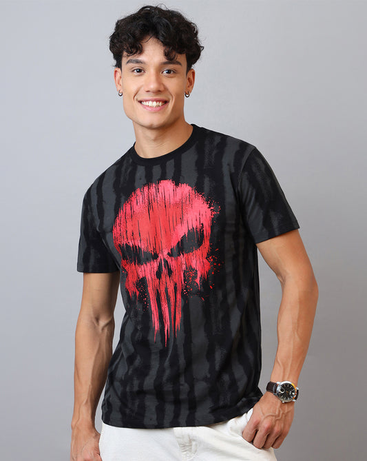 Punisher Printed Regular Fit Tshirt For Men