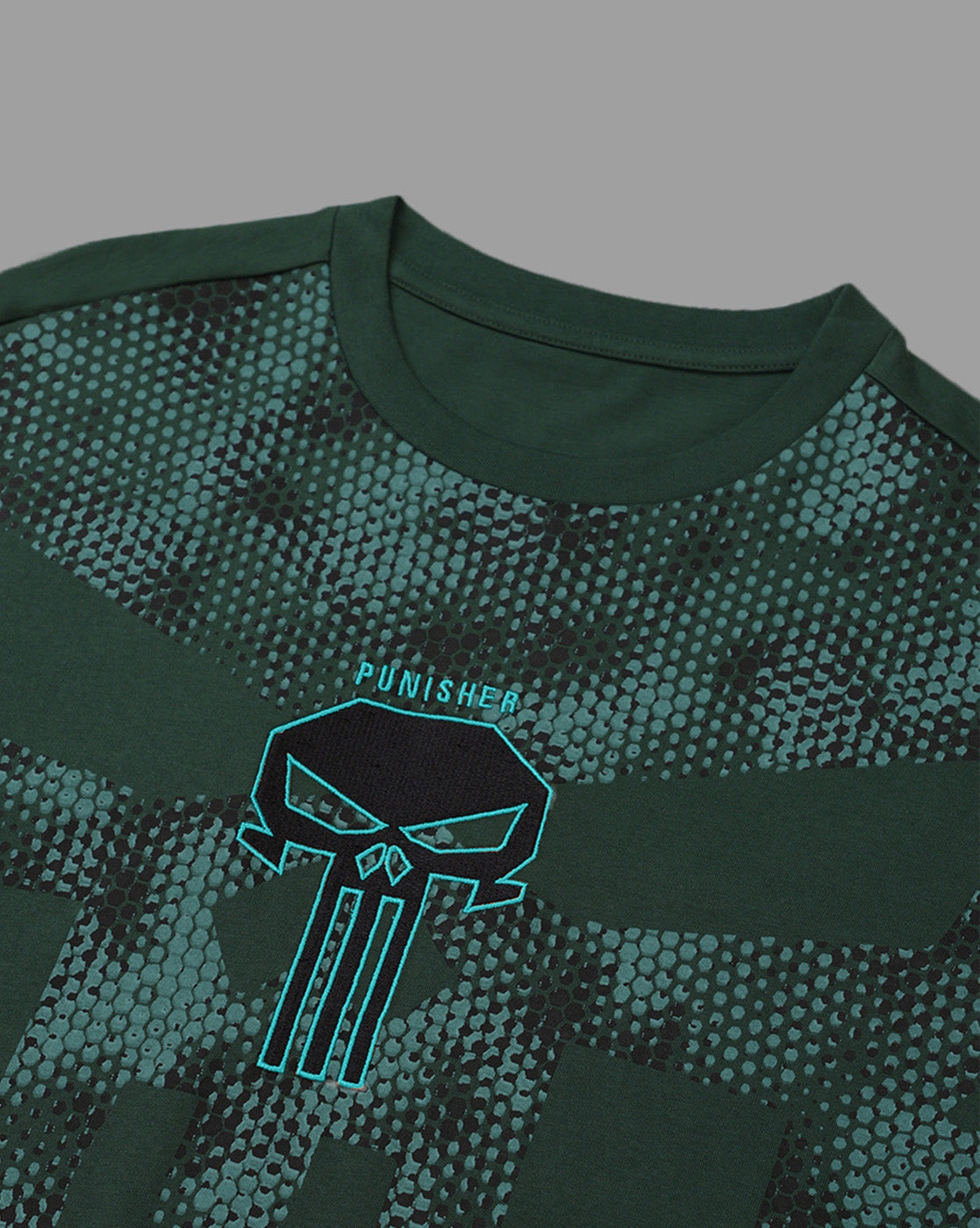 Punisher Embroidered Oversized Tshirt For Men