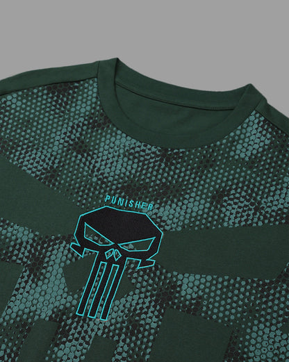 Punisher Embroidered Oversized Tshirt  Men