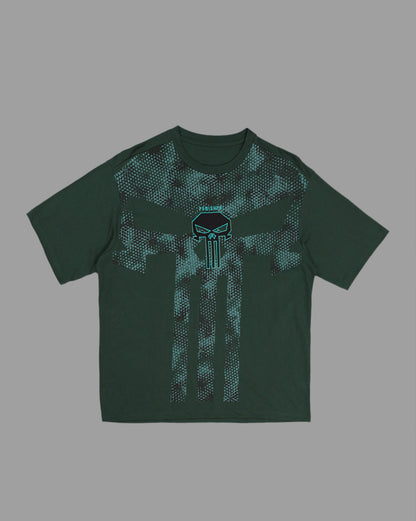 Punisher Embroidered Oversized Tshirt  Men