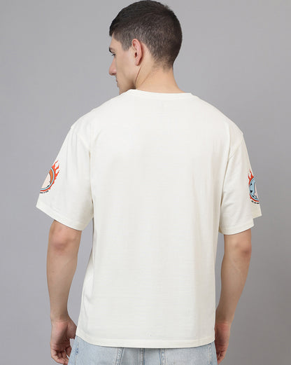 Rick & Morty Off White Oversized Tshirt Men