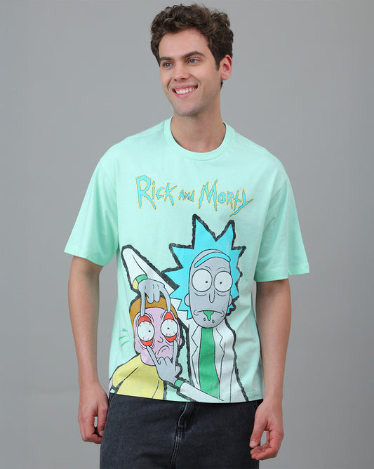 Rick & Morty Printed Oversized Tshirt For Men