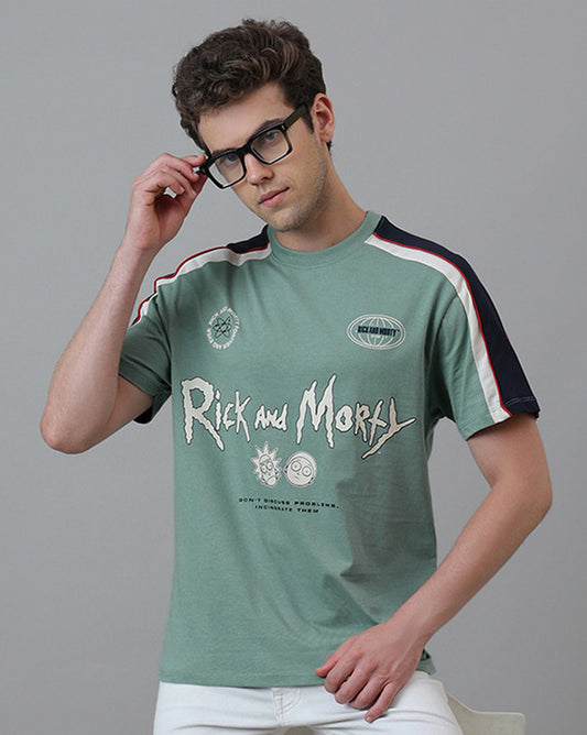 Rick & Morty Printed Relaxed Fit Tshirt For Men
