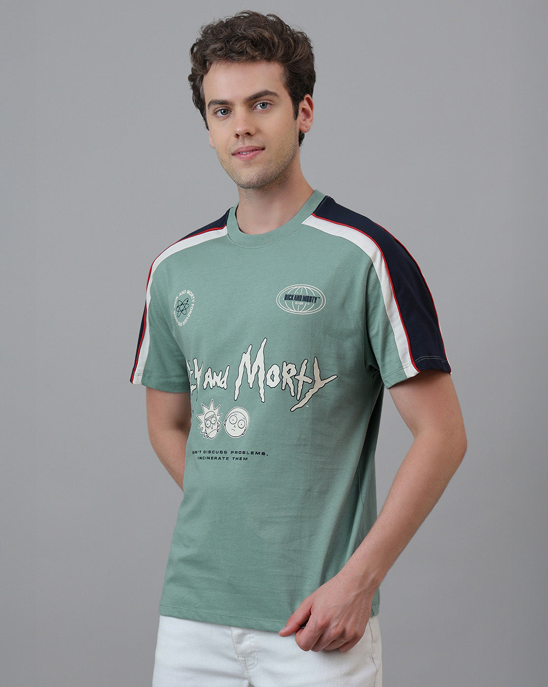 Rick & Morty Printed Relaxed Fit Tshirt For Men