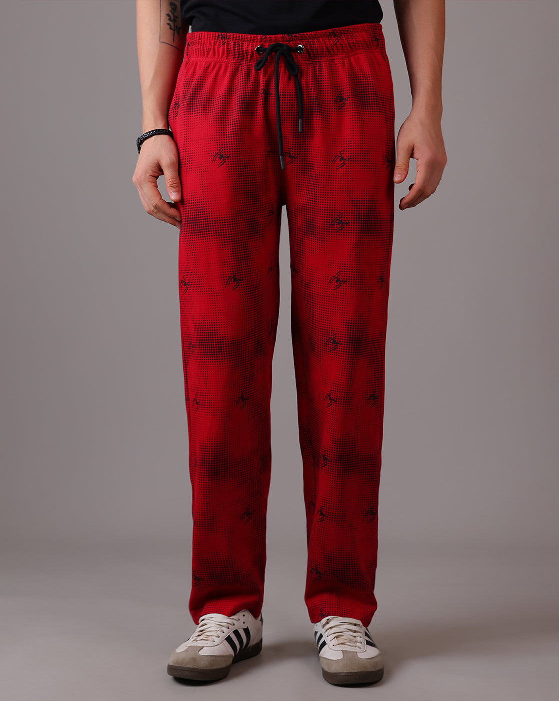 Spiderman Printed Regular Fit Joggers For Men