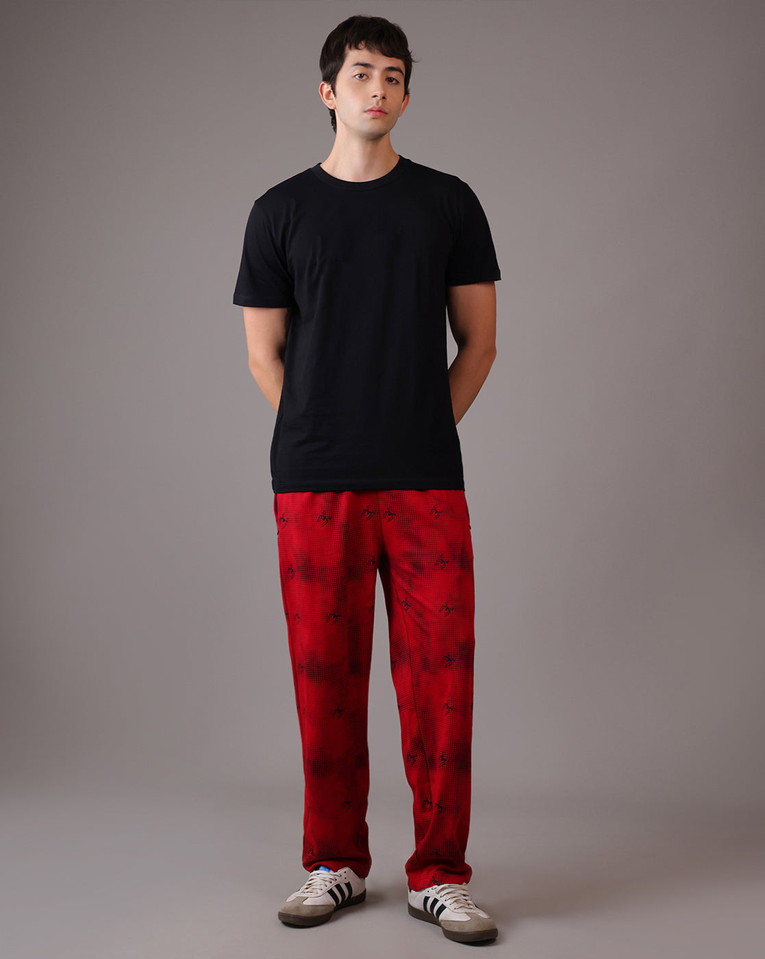 Spiderman Printed Regular Fit Joggers For Men
