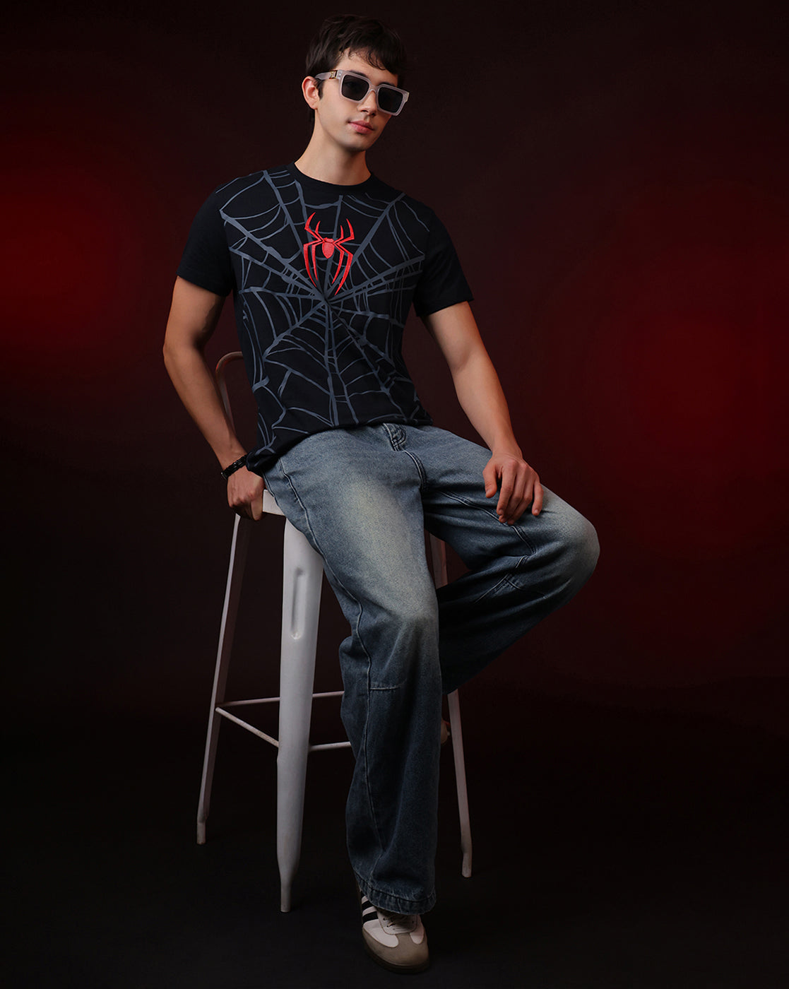 Spider-Man Webbing Regular Fit Tshirt Men