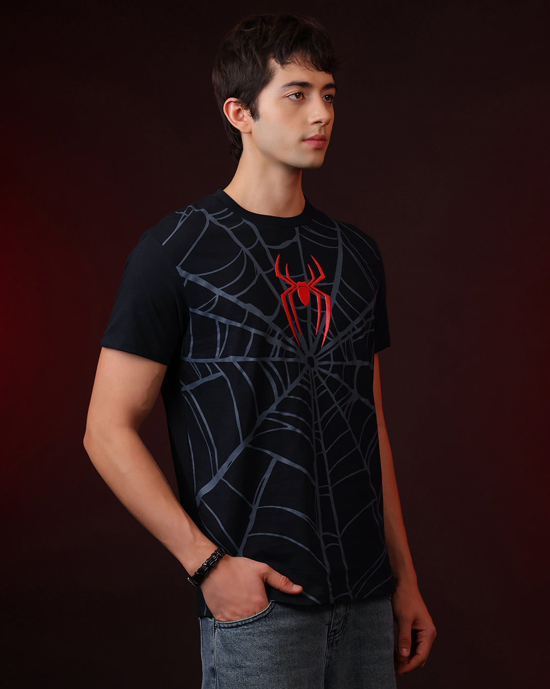 Spider-Man Webbing Regular Fit Tshirt Men