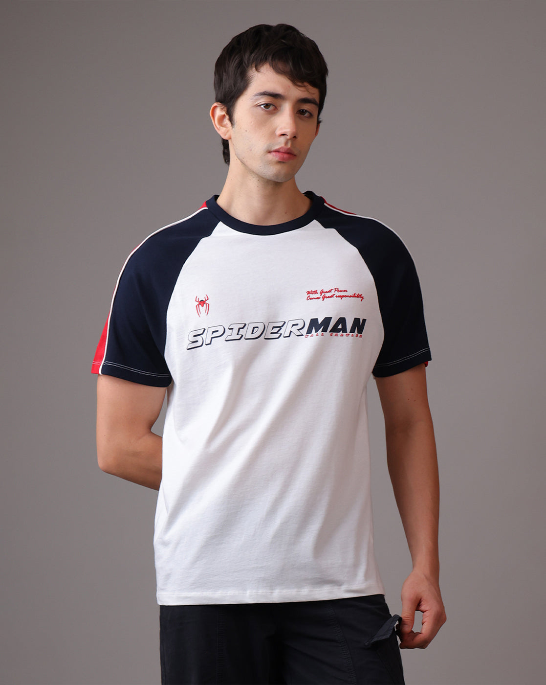 Spider-Man Relaxed Fit Raglan Tshirt  Men