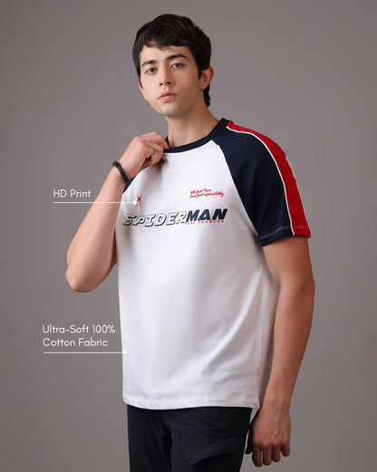 Spider-Man Relaxed Fit Raglan Tshirt  Men