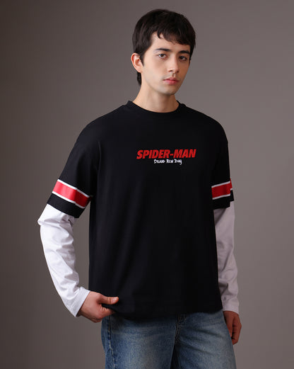 Spider-Man Brand New Day Relaxed Fit Doctor Sleeve Tshirt Men