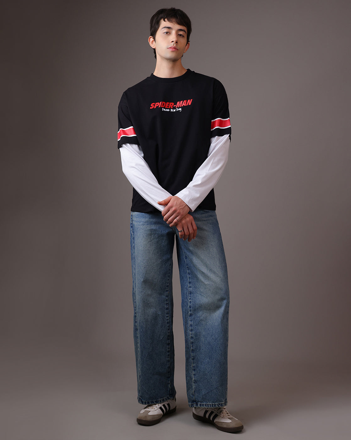 Spider-Man Brand New Day Relaxed Fit Doctor Sleeve Tshirt Men