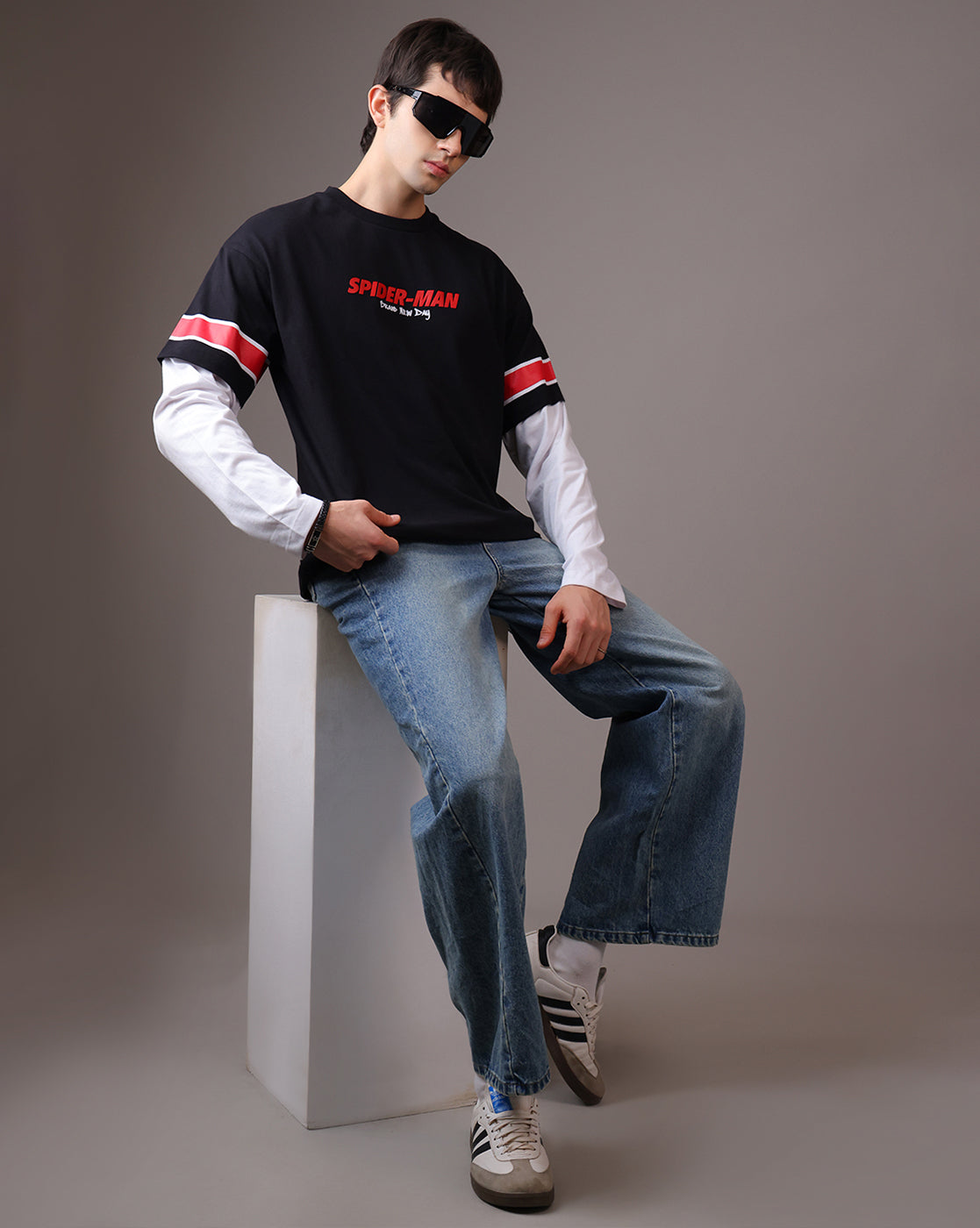 Spider-Man Brand New Day Relaxed Fit Doctor Sleeve Tshirt Men