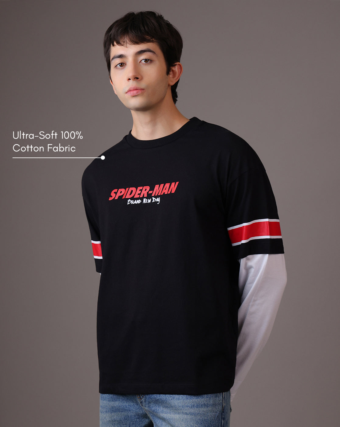 Spider-Man Brand New Day Relaxed Fit Doctor Sleeve Tshirt Men