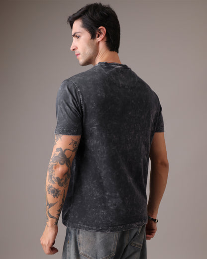 Spiderman Acid Wash Relaxed Fit Tshirt Men
