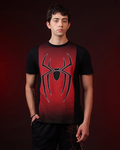 Spiderman Printed Regular Fit Tshirt For Men