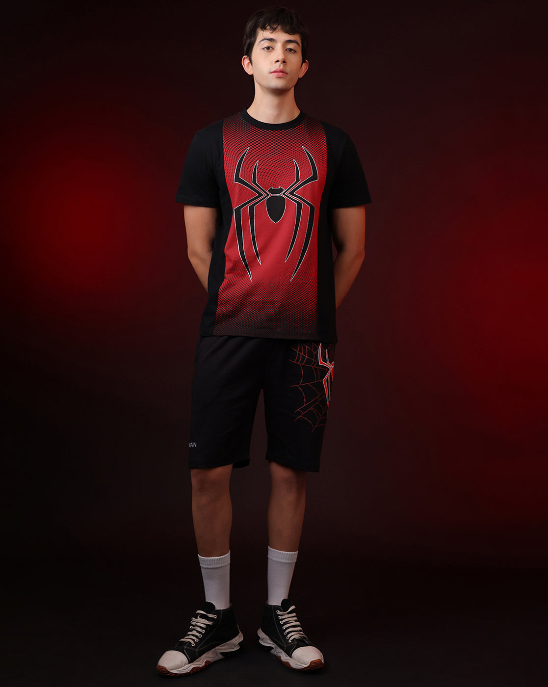 Spiderman Printed Regular Fit Tshirt For Men