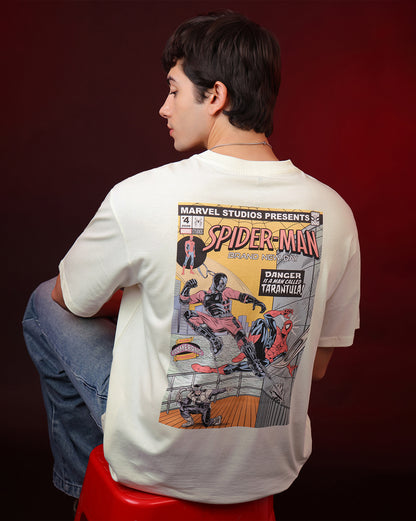Spider-Man Brand New Day Comic Cover Oversized Tshirt Men