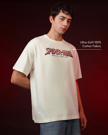 Spider-Man Brand New Day Comic Cover Oversized Tshirt Men