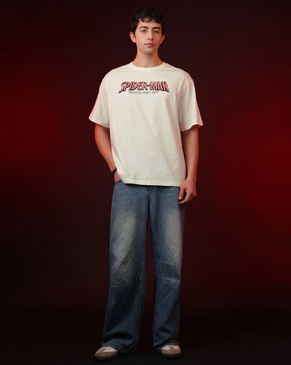 Spider-Man Brand New Day Comic Cover Oversized Tshirt Men