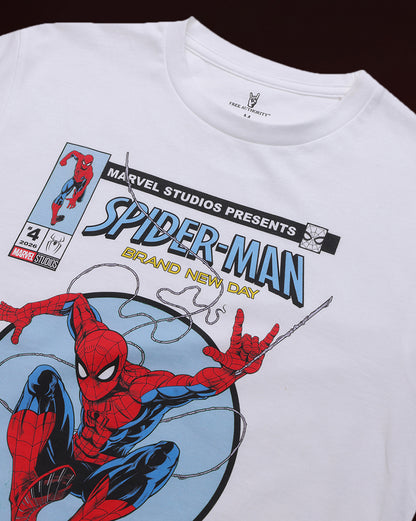 Spider-Man Brand New Day Comic Cover Regular Fit Tshirt Men
