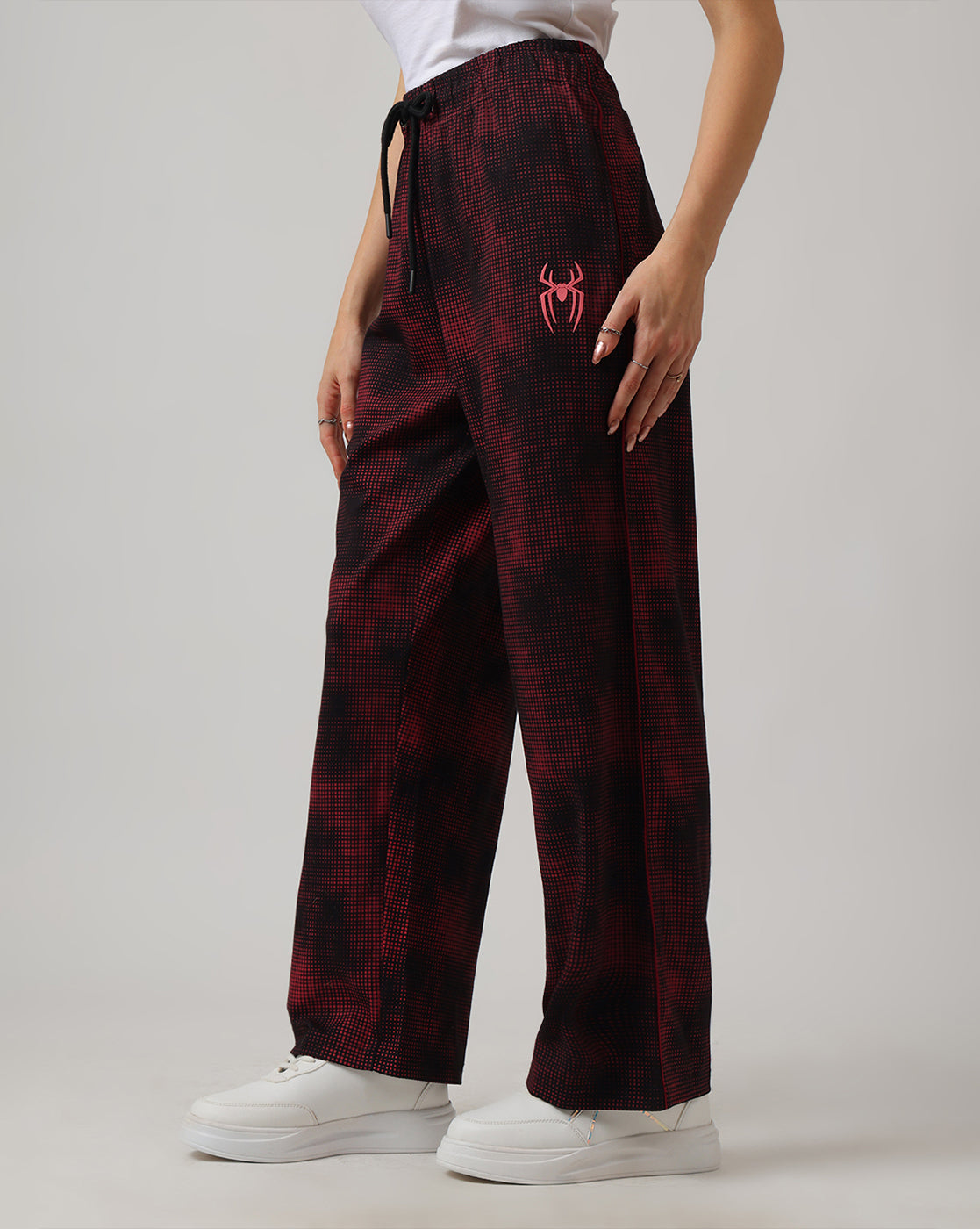 Spider-Man Printed Regular  Fit Joggers For Women