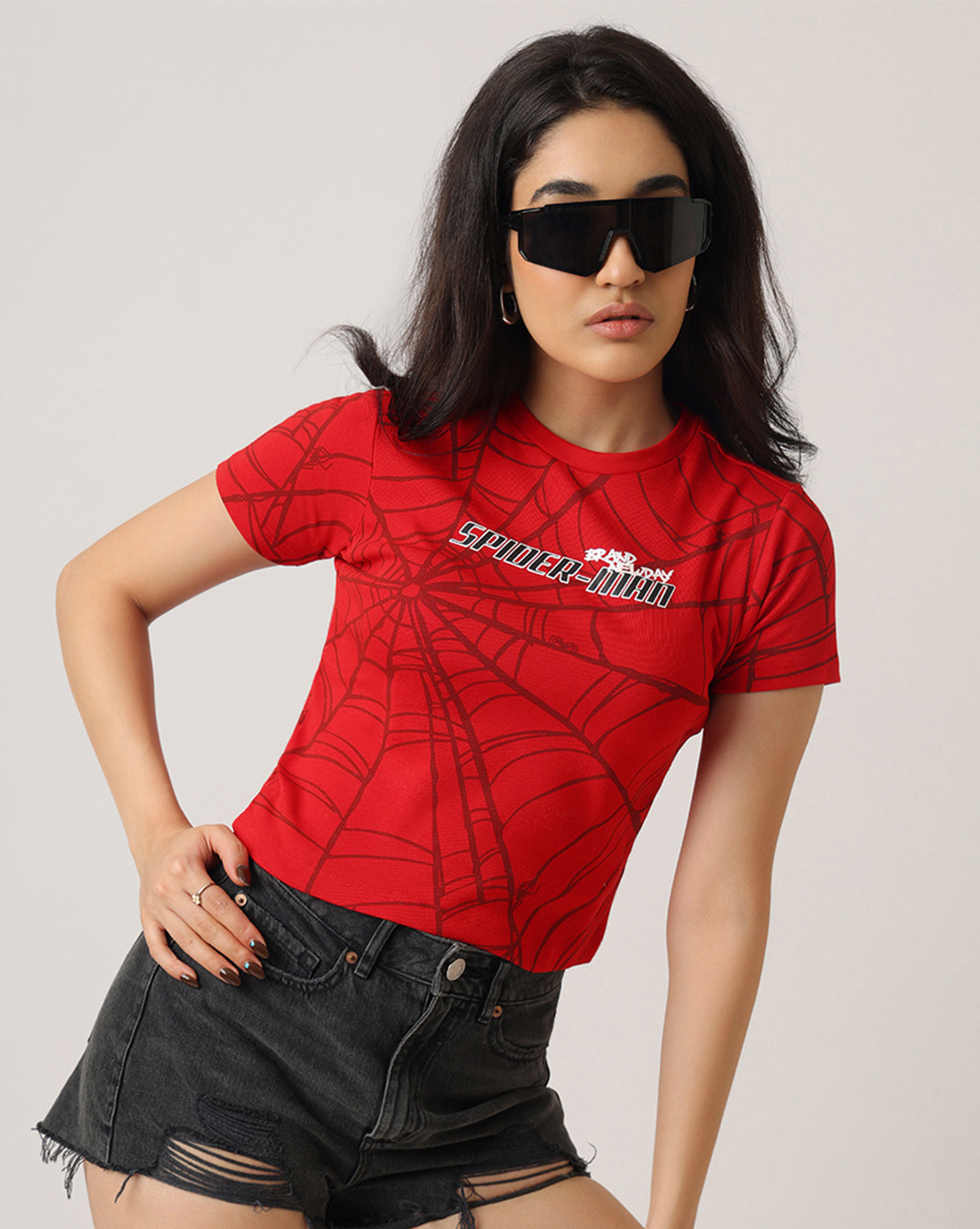 Spider-Man Slim Fit Tshirt Women