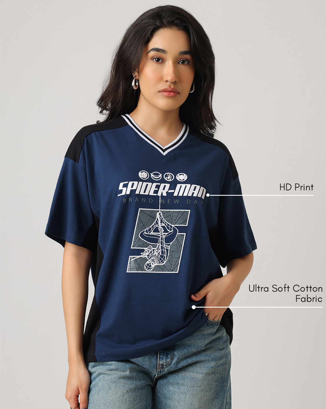 Spider-Man Oversized Tshirt Women