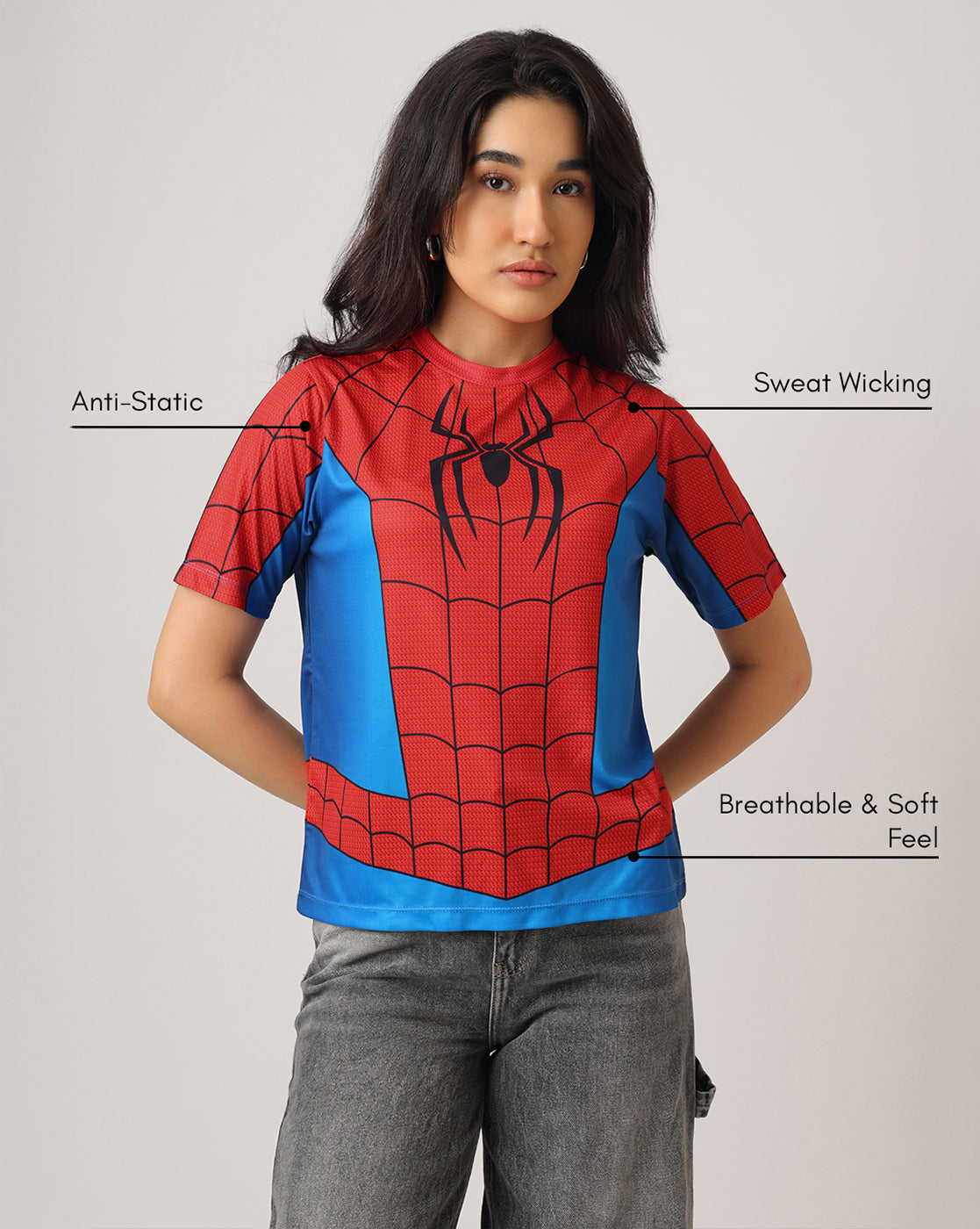 Spider-Man Slim Fit Tshirt Women