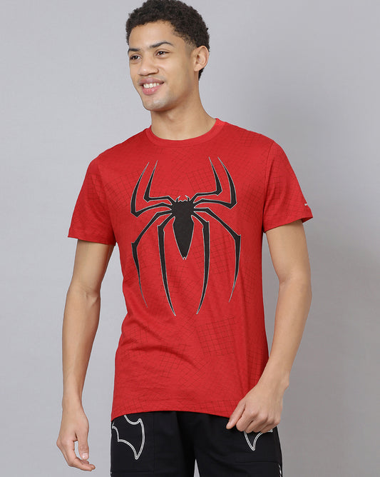 Spiderman Regular Fit Tshirt For Men