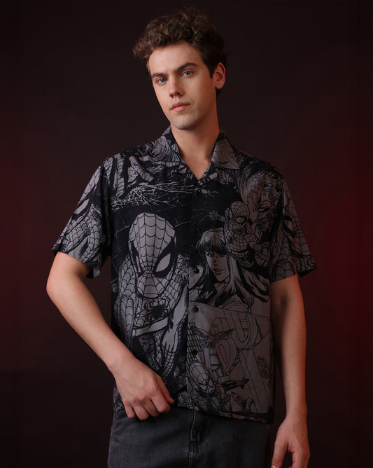 Marvel Comics Spider-Man Relaxed Fit Shirt Men