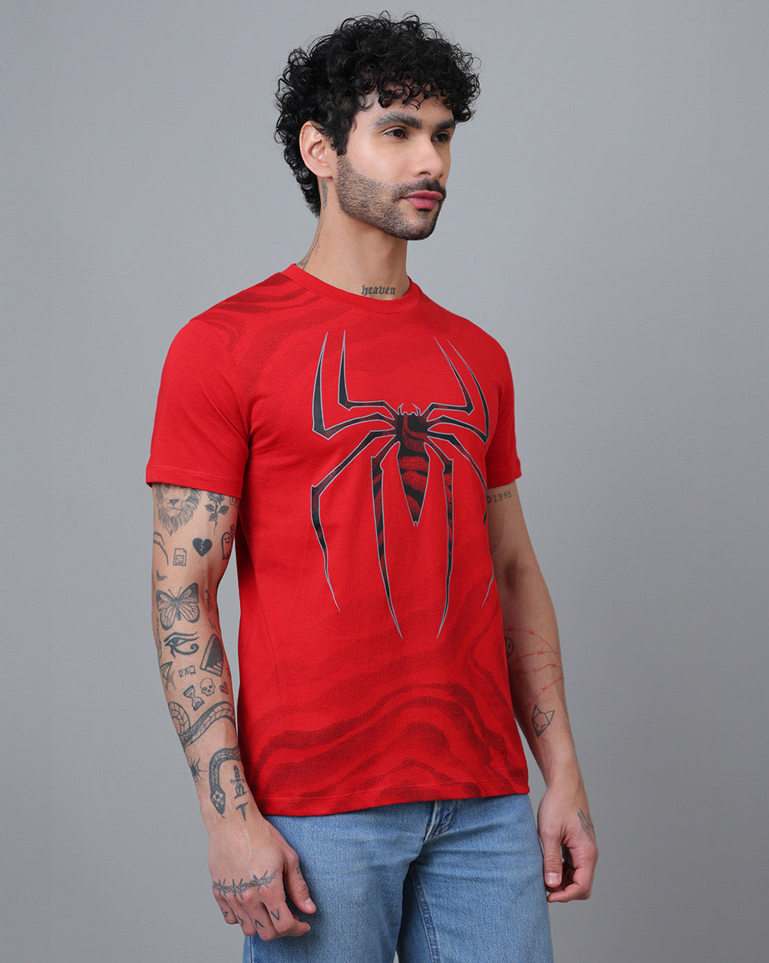 Spiderman Printed Regular Fit Tshirt For Men