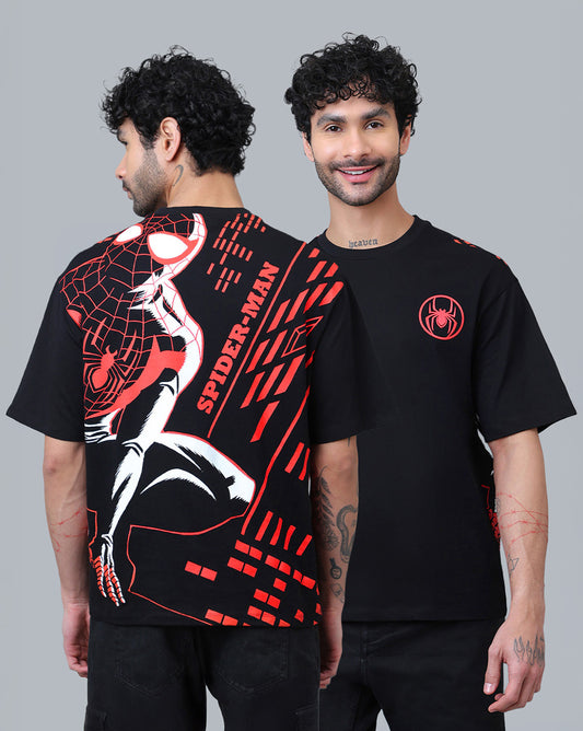 Spiderman Printed Oversized Tshirt For Men